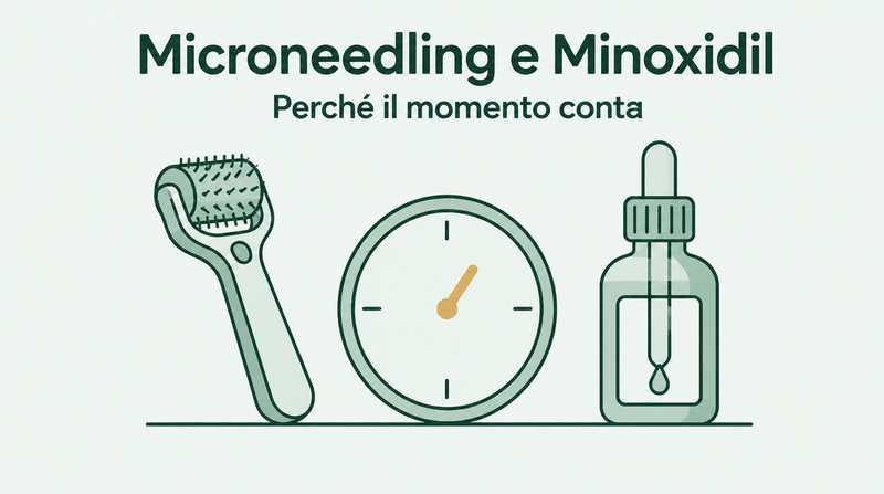 Microneedling e minoxidil: perché i tempi contano