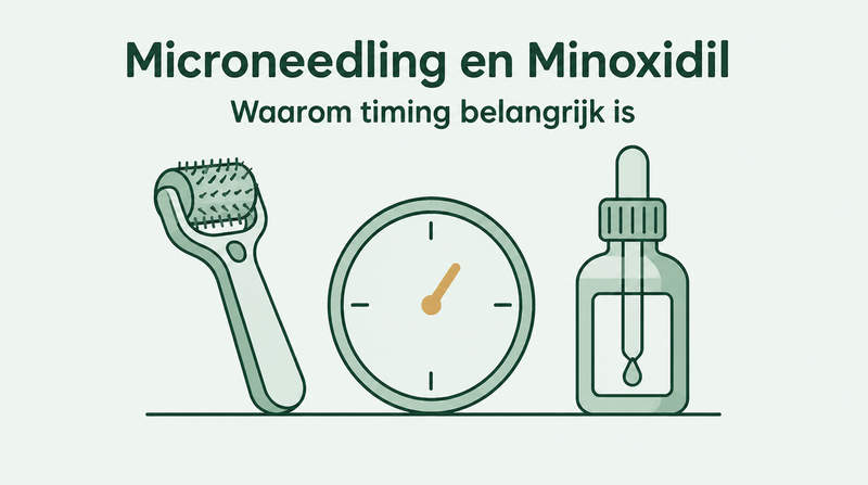 Microneedling en minoxidil: waarom timing telt