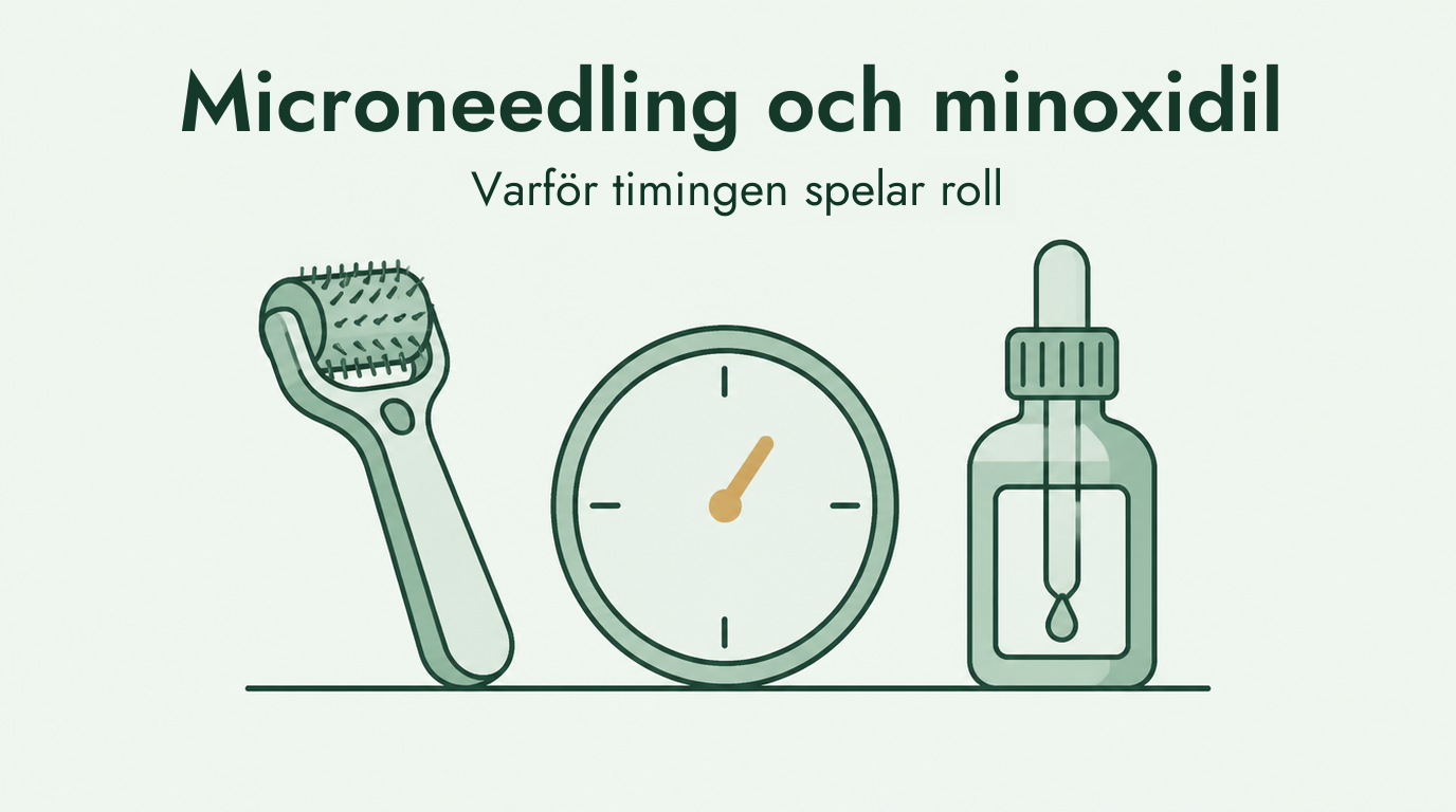 Microneedling och minoxidil: varför tajmingen spelar roll