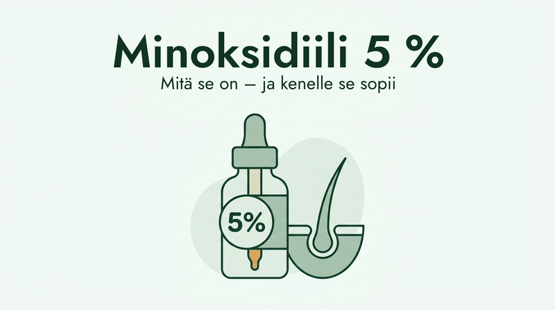 Minoksidiili 5 %: mitä se on ja kenelle se sopii