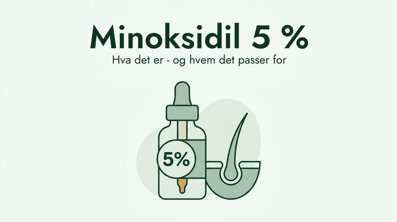 Minoksidil 5%: hva det er og hvem det passer for
