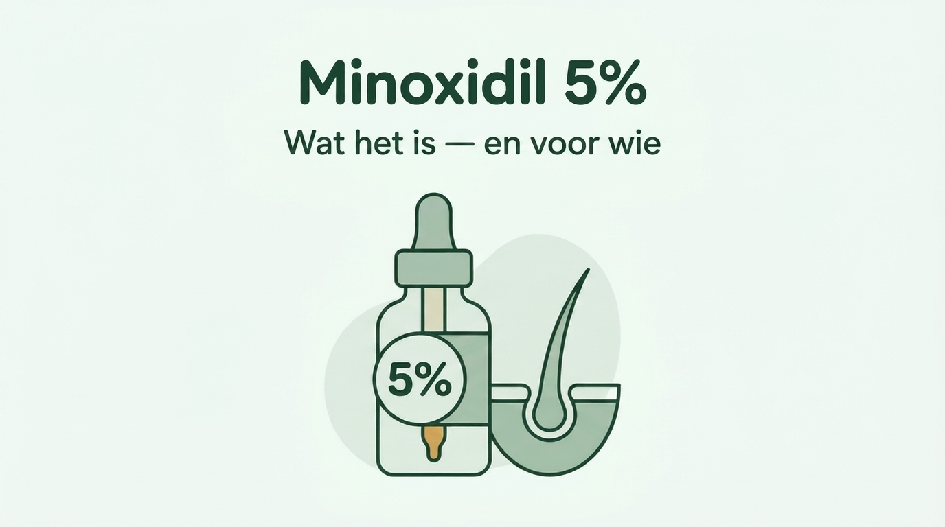 Minoxidil 5%: wat het is en voor wie het bedoeld is