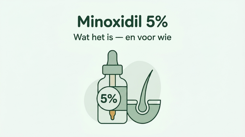 Minoxidil 5%: wat het is en voor wie het bedoeld is