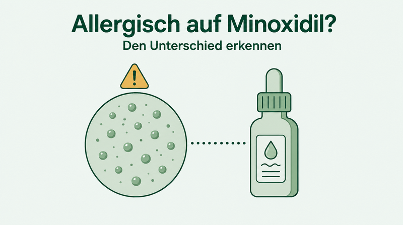Minoxidil-Allergie von Reizung unterscheiden