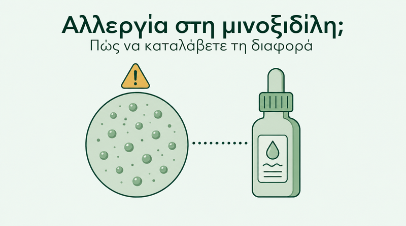 Πώς να ξεχωρίσετε μια αλλεργία στη μινοξιδίλη από έναν ερεθισμό