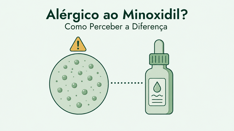 Como distinguir uma alergia ao minoxidil de irritação