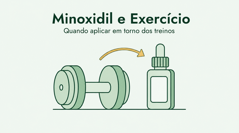 Minoxidil e exercício físico: quando aplicar