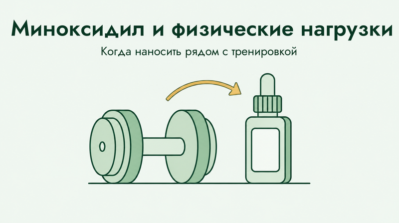 Миноксидил и тренировки: когда наносить
