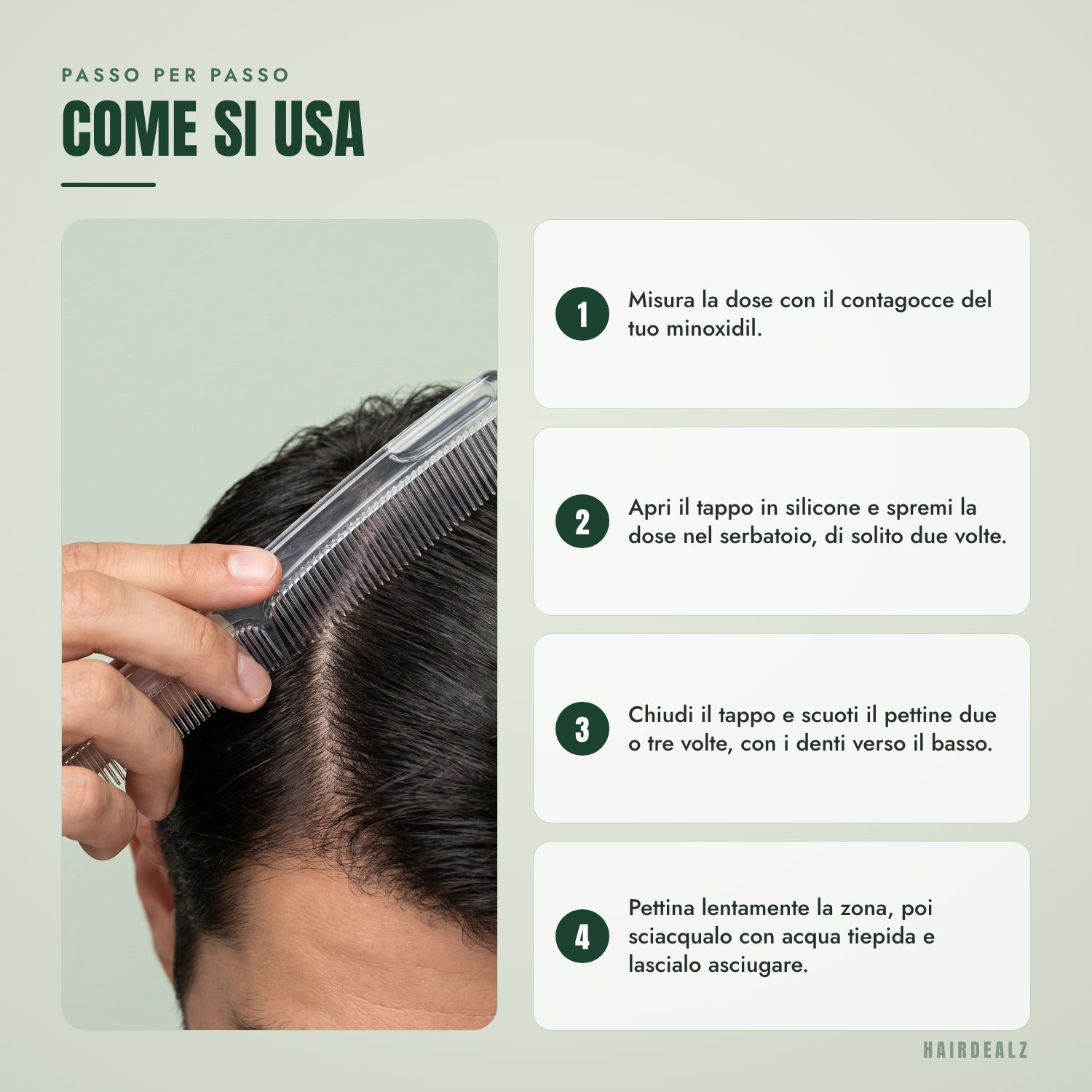 Passo per passo — Come si usa