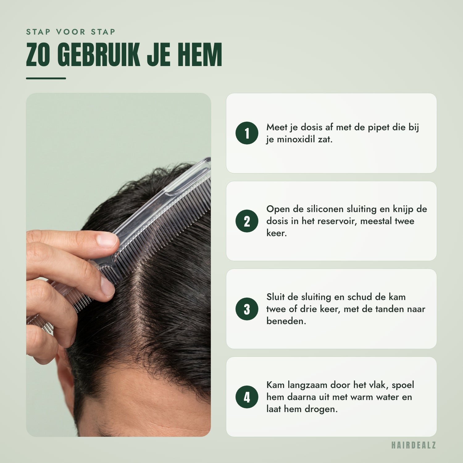 Stap voor stap — Zo gebruik je hem