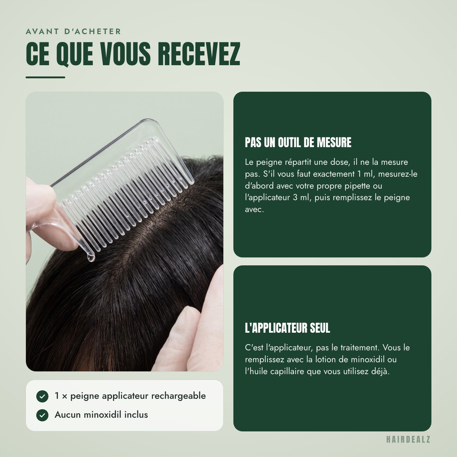 Avant d'acheter — Ce que vous recevez