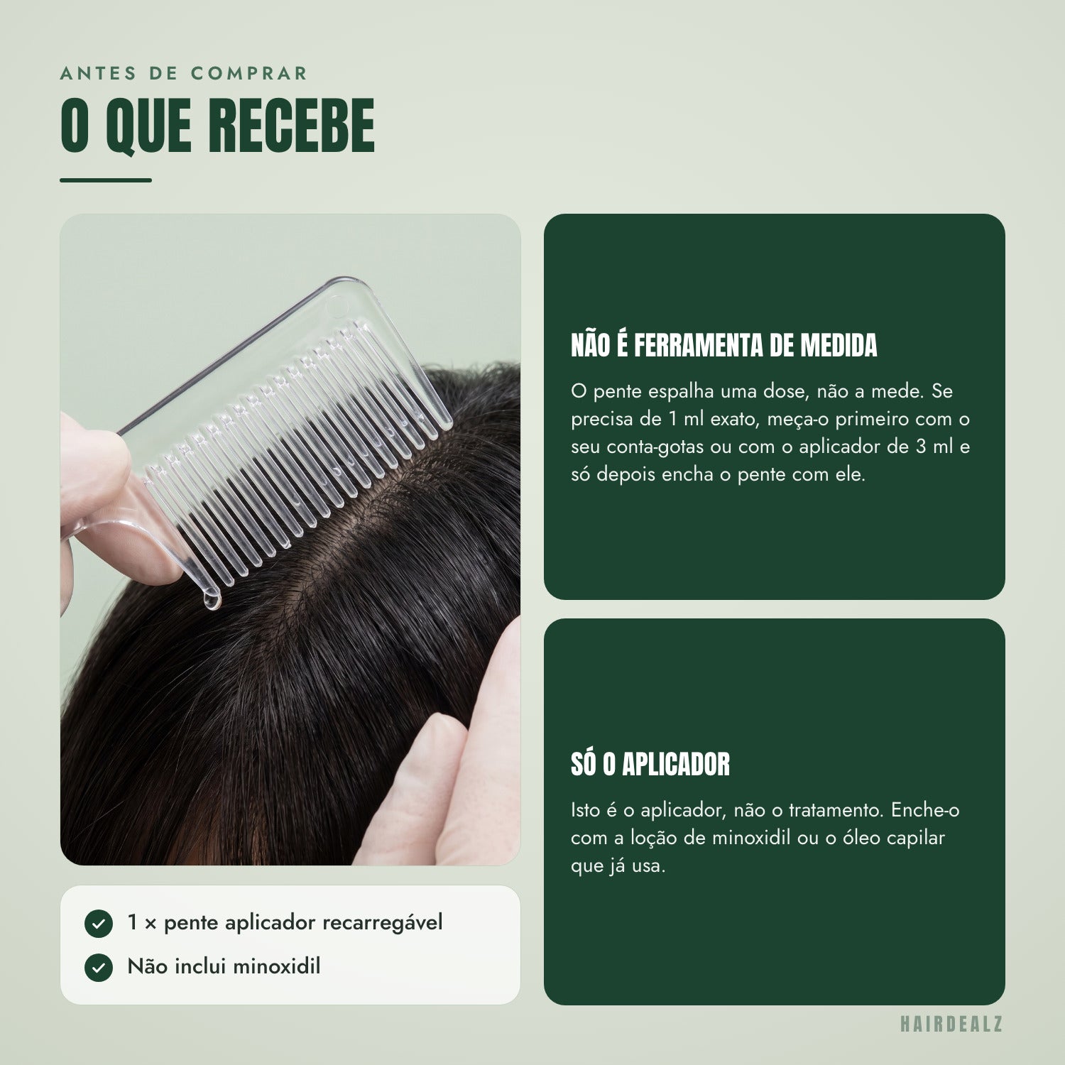 Antes de comprar — O que recebe