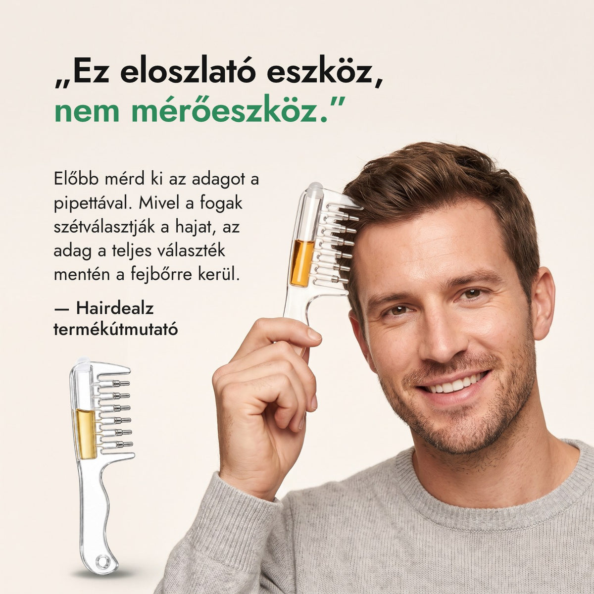 Ez eloszlató eszköz, nem mérőeszköz. — Hairdealz termékútmutató