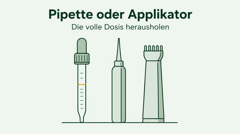 Anleitung: Minoxidil-Pipette und Applikator