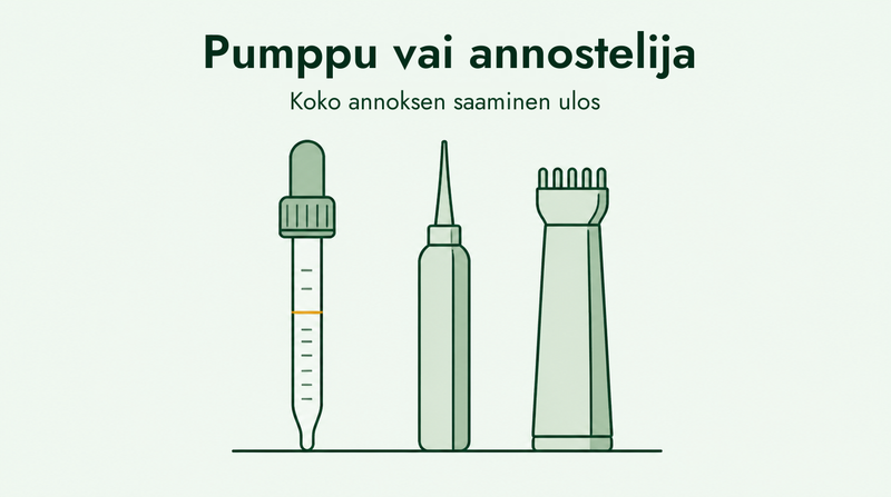 Minoksidiilin pipetti- ja levitinopas