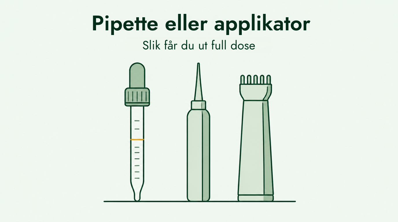 Guide til minoksidilpipette og applikator