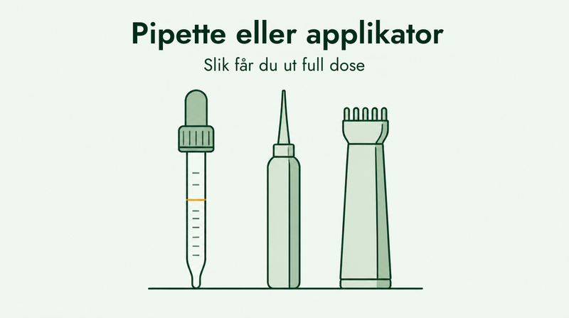 Guide til minoksidilpipette og applikator