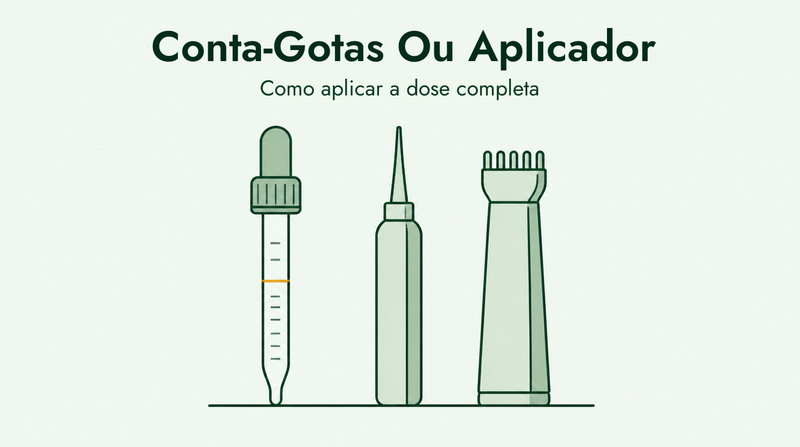 Minoxidil dropper and applicator guide