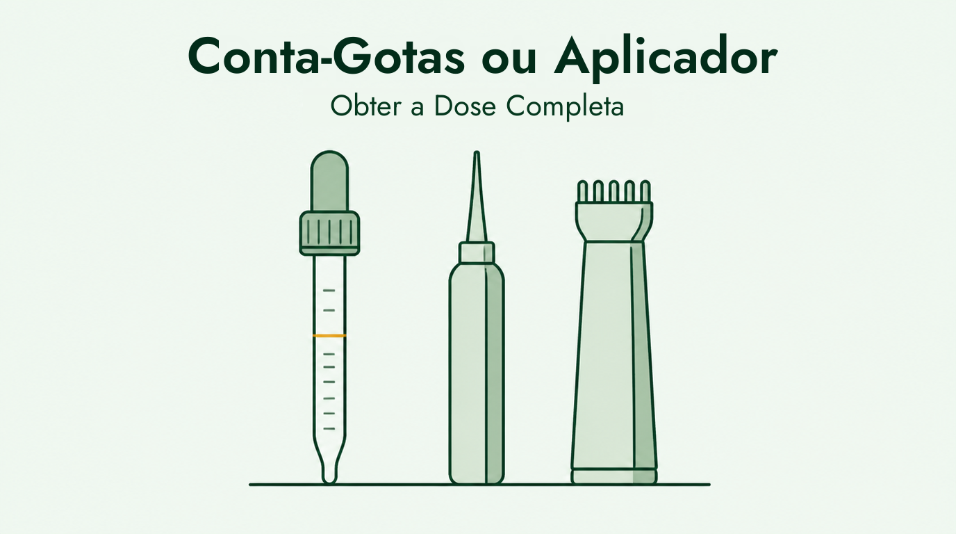Guia do conta-gotas e aplicador de minoxidil