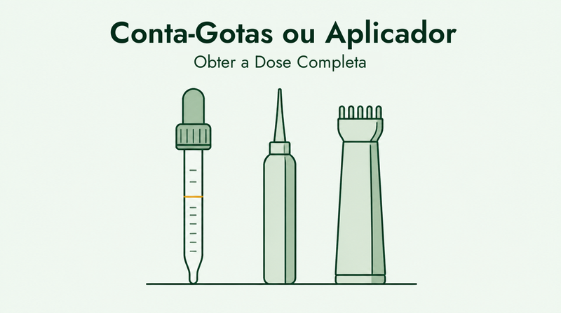 Guia do conta-gotas e aplicador de minoxidil