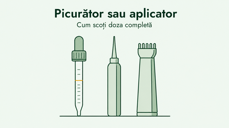 Minoxidil dropper and applicator guide