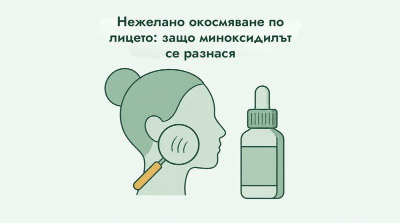 Миноксидил и нежелано окосмяване по лицето