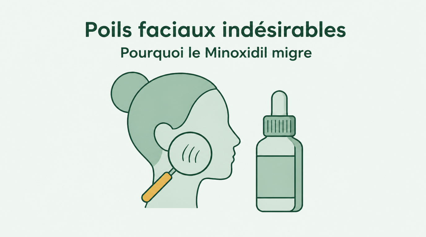 Minoxidil et pilosité faciale indésirable