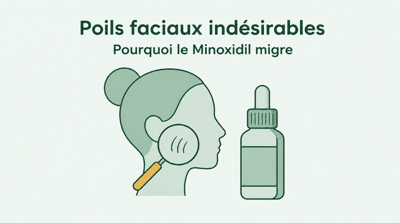 Minoxidil et pilosité faciale indésirable