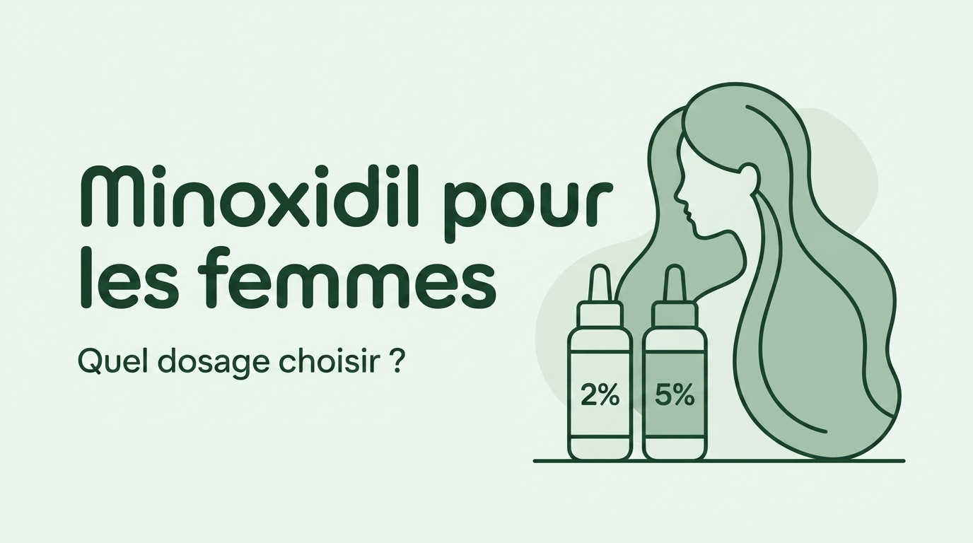 Minoxidil pour femmes : 2% ou 5%
