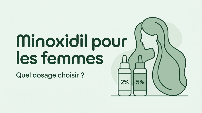 Minoxidil pour femmes : 2% ou 5%