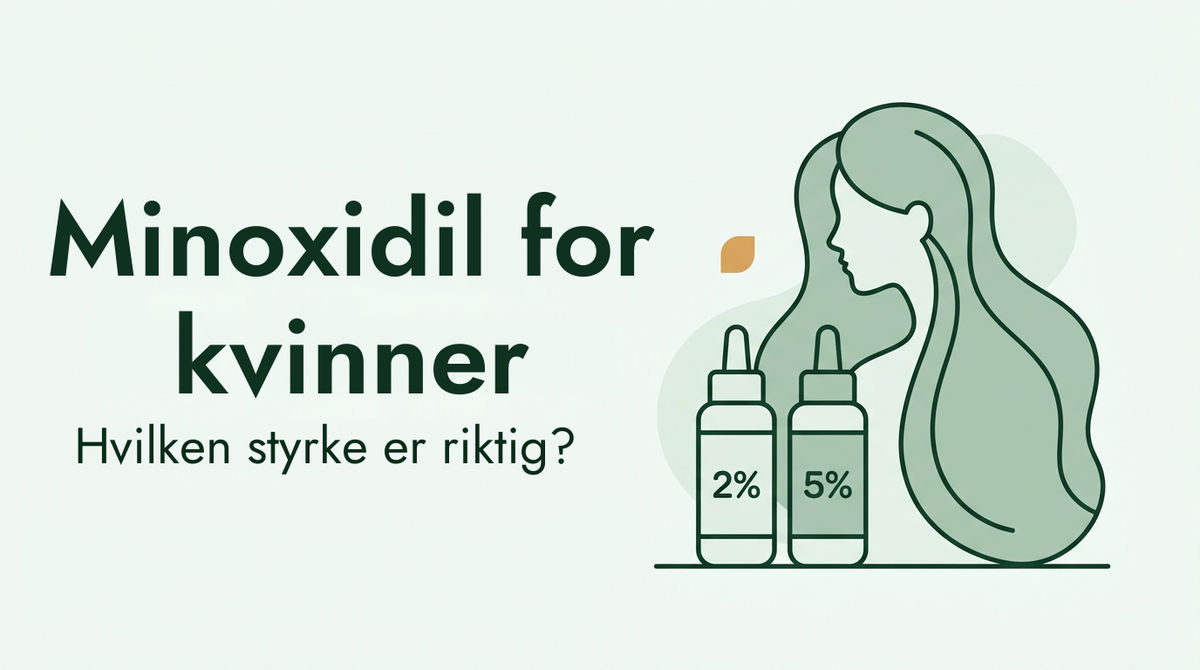Minoksidil for kvinner: 2 % eller 5 %