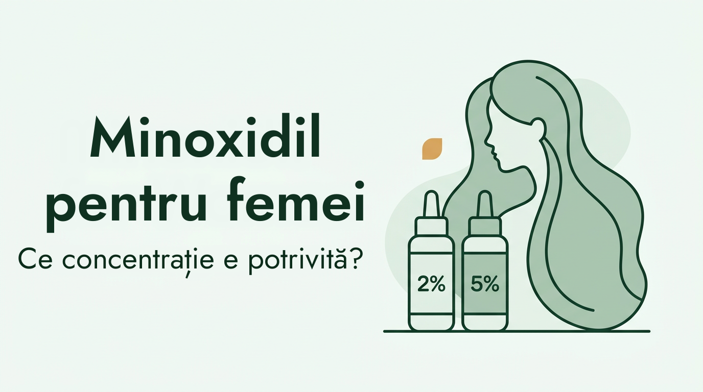 Minoxidil pentru femei: 2% sau 5%