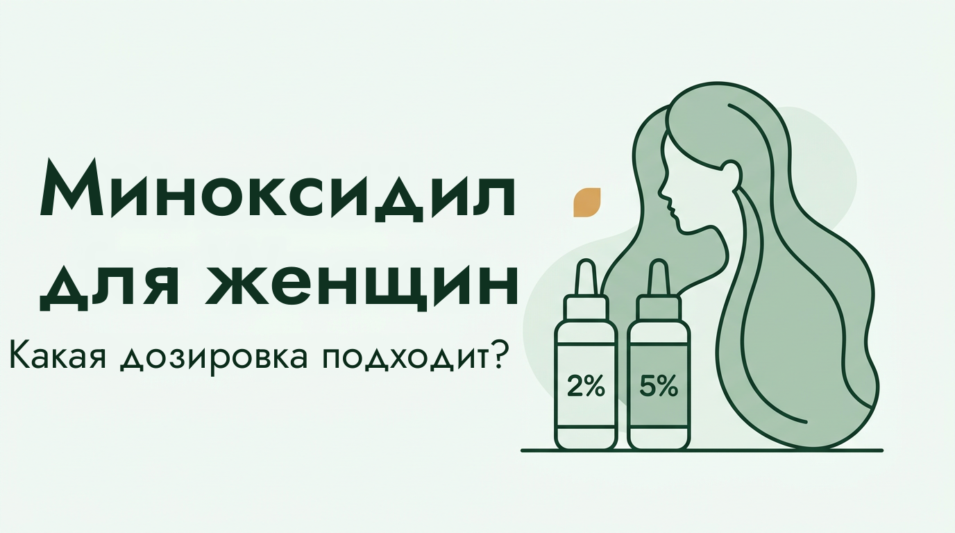 Миноксидил для женщин: 2% или 5%