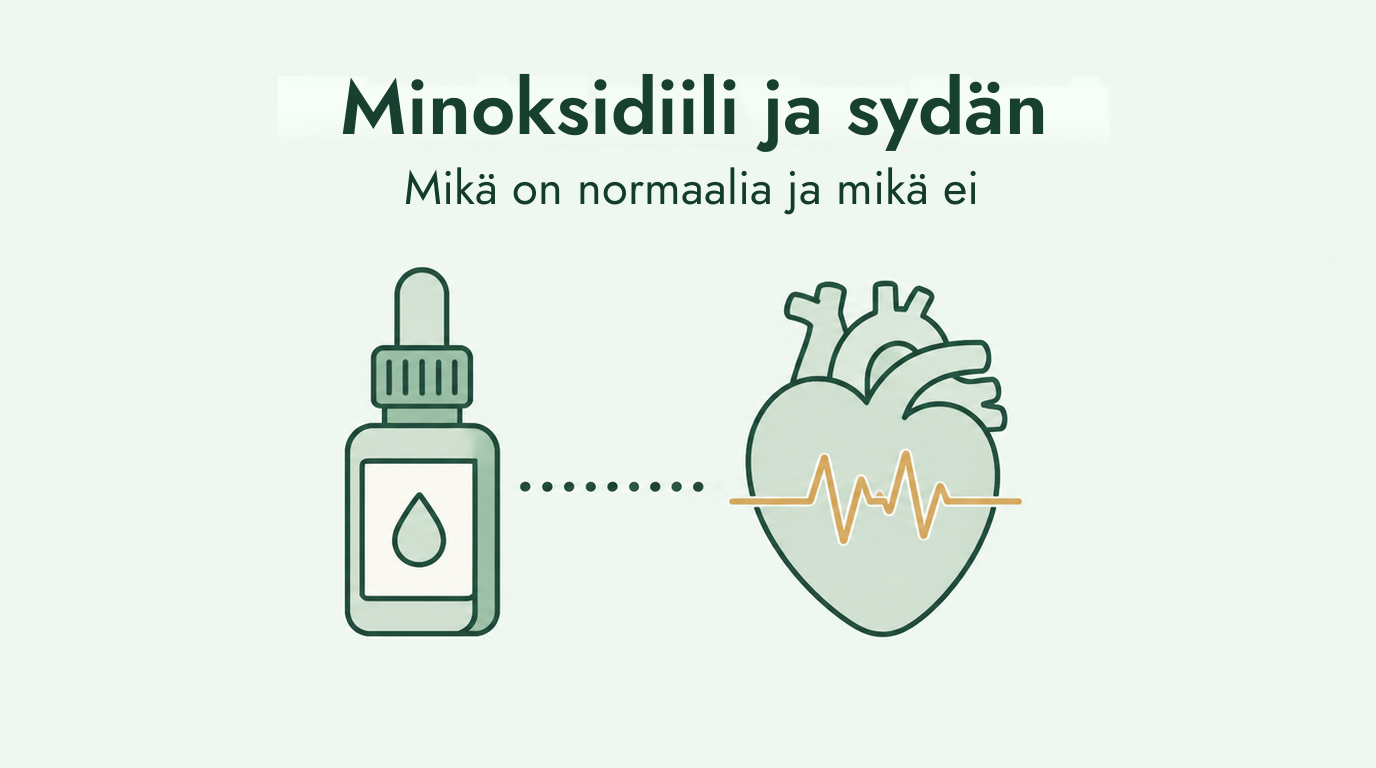 Minoksidiili, sydämentykytys ja verenpaine