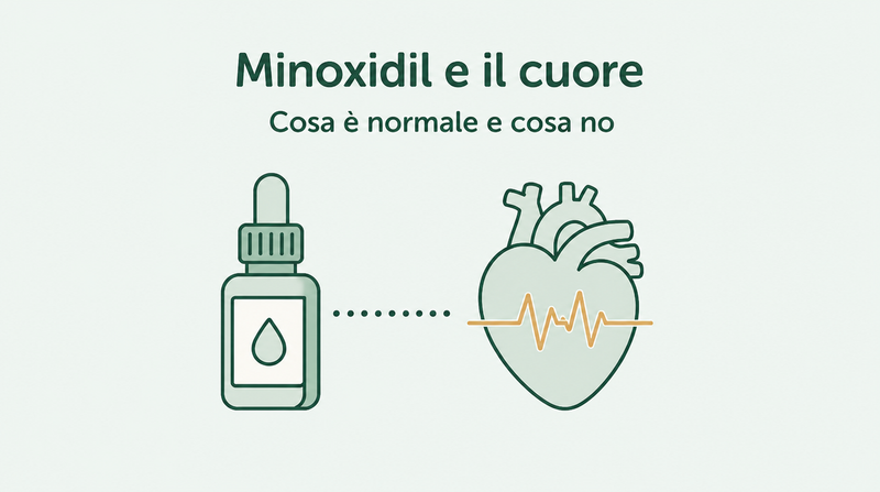 Minoxidil, palpitazioni cardiache e pressione sanguigna