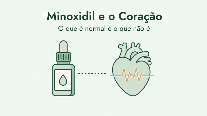 Minoxidil, palpitações cardíacas e tensão arterial