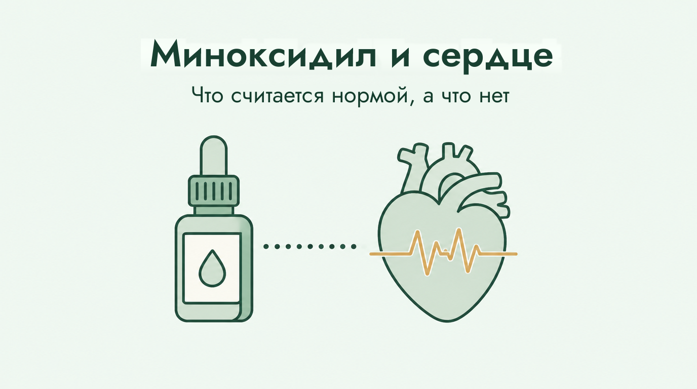 Миноксидил, учащённое сердцебиение и давление