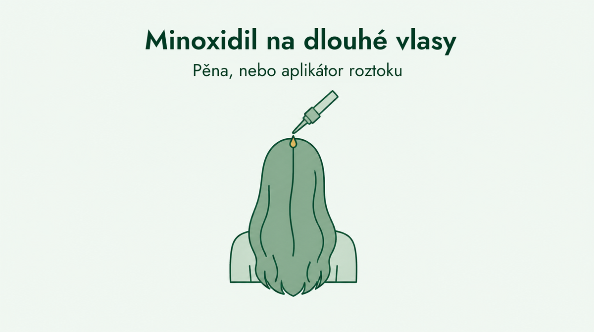 Minoxidil na dlouhé vlasy: pěna, nebo roztok