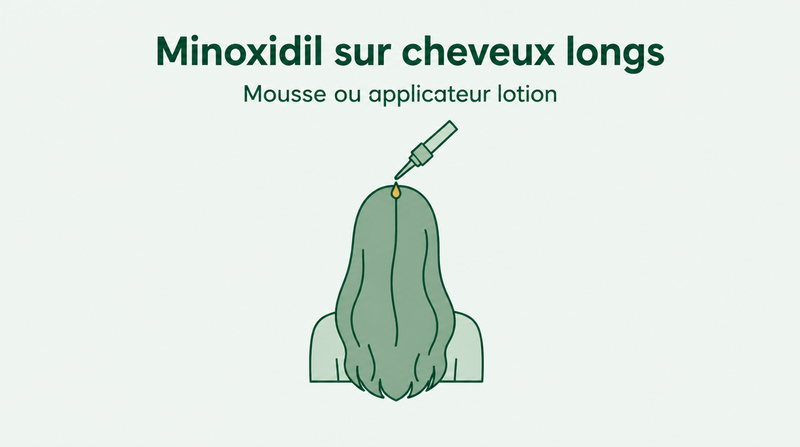 Minoxidil pour cheveux longs : mousse ou lotion
