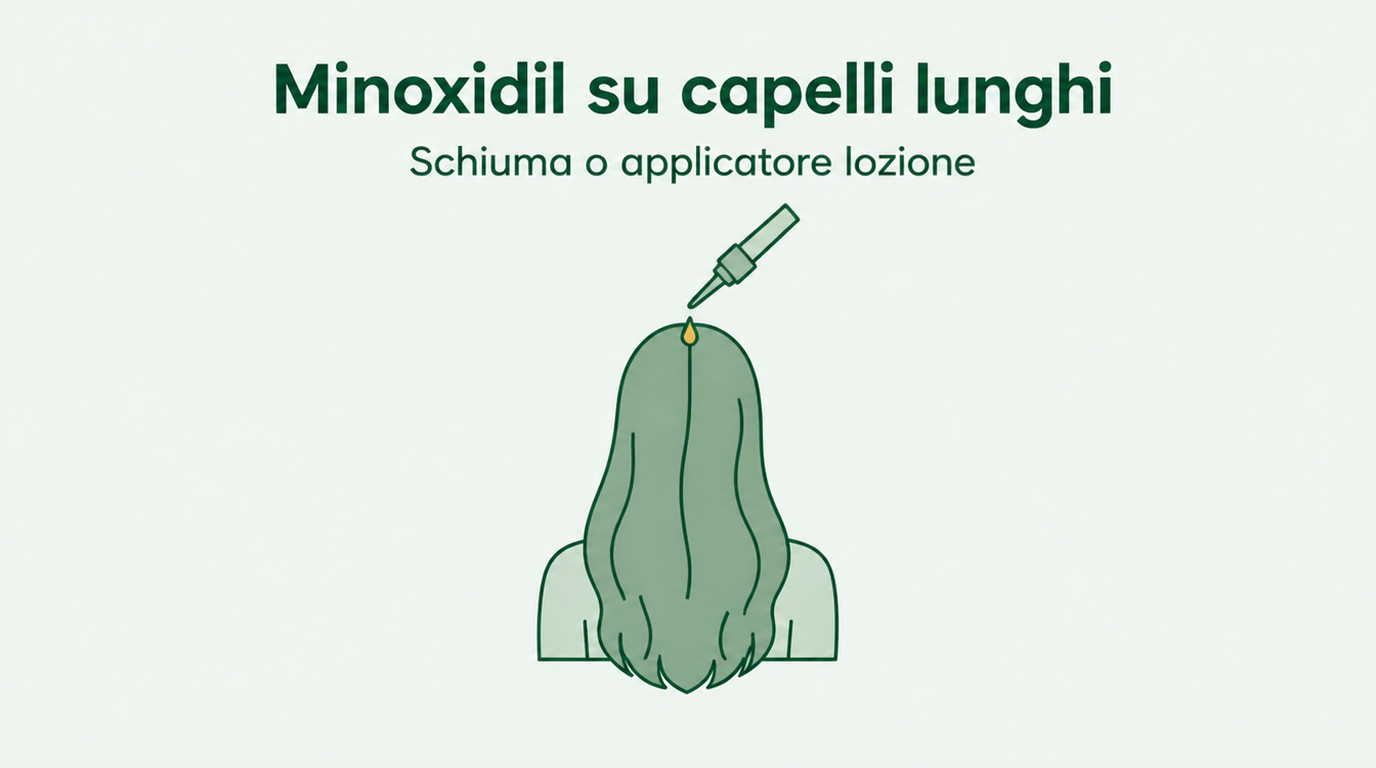 Minoxidil per capelli lunghi: schiuma o lozione