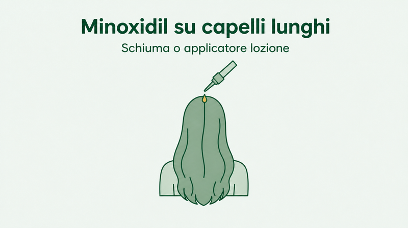 Minoxidil per capelli lunghi: schiuma o lozione