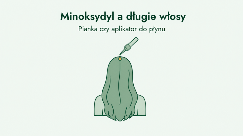 Minoksydyl przy długich włosach: pianka czy płyn