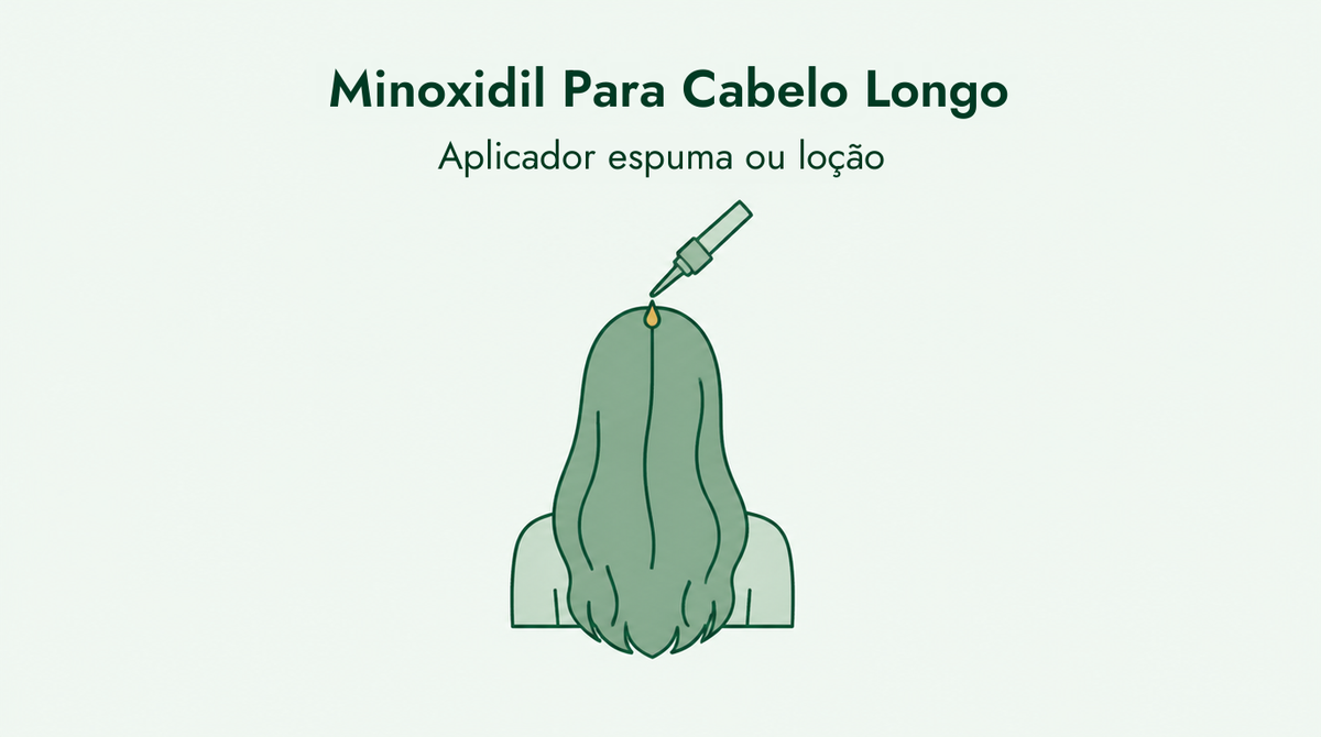 Minoxidil para cabelo longo: espuma ou loção
