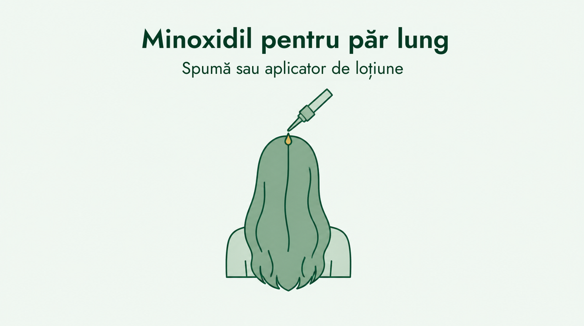 Minoxidil pentru păr lung: spumă sau loțiune