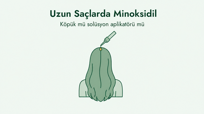 Uzun saçlar için minoksidil: köpük mü solüsyon mu