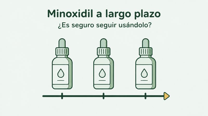 ¿Es seguro usar minoxidil a largo plazo?