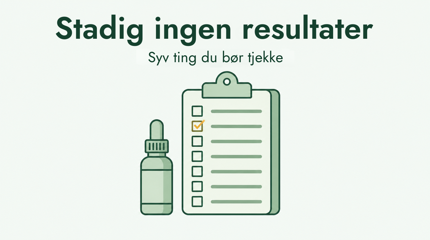Minoxidil virker ikke efter seks måneder