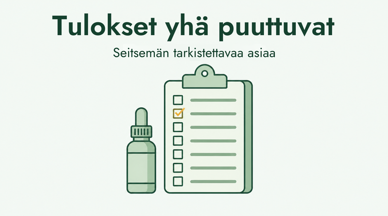 Minoksidiili ei tehoa kuuden kuukauden jälkeen