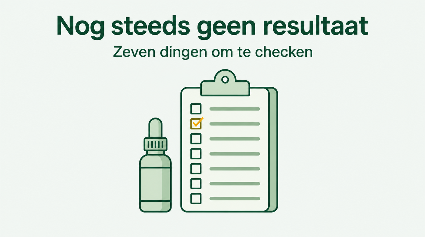 Minoxidil werkt niet na zes maanden