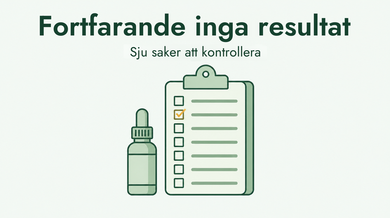 Minoxidil ger ingen effekt efter sex månader